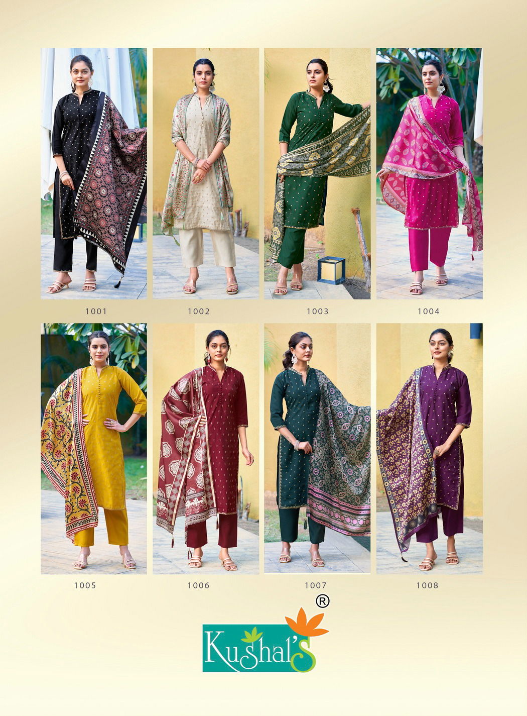 Chandani Vol 1 By Kushals Roman Silk Kurti With Bottom Dupatta Wholesale In India